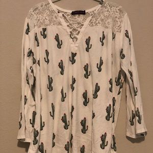 Rock and Roll Cactus Shirt size L